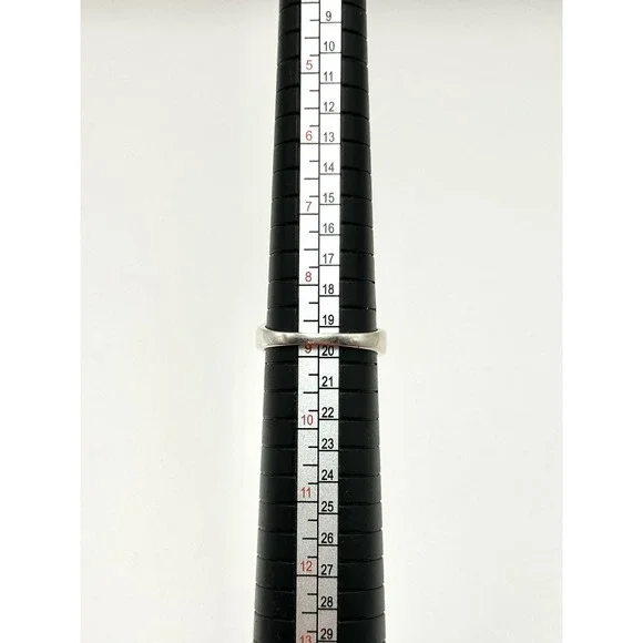 Mother of Pearl Sterling Silver Handmade Statement Ring‎ Size 8.75 - Picture 7 of 8